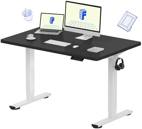 FLEXISPOT EN1 48"x30" One-Piece Standing Desk, Black by Unknown