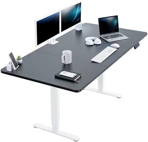 VIVO Black 71 x 36 in Standing Desk, DESK-KIT-2W7B-36 by VIVO