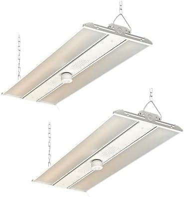 E2 LIGHTING 2 Pack 3FT 300W Linear High Bay LED Shop Lights, Motion Sensor by E2LightingUSA