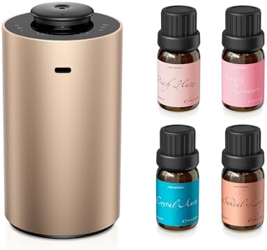Airversa ANX Waterless Essential Oil Diffuser Starter Kit,Titanium by Airversa