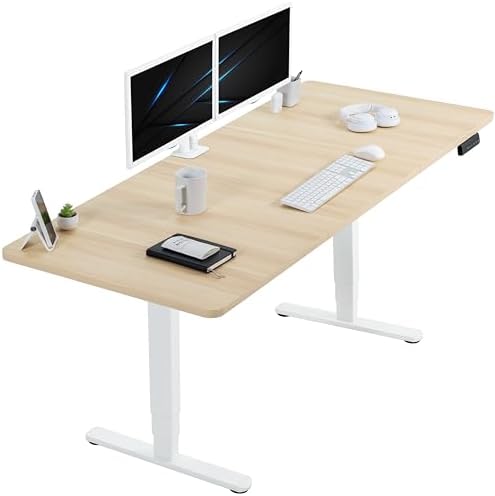 VIVO Light Wood 71 x 30 in Standing Desk, DESK-KIT-2W7C by VIVO
