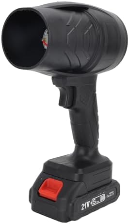 Electric Air Duster, 1050W Handheld Turbo Fan Air Blower with 21V Li Ion Battery, Cordless Leaf Blower for Patio Cleaning, Blowing Leaves and Dust, Computer Keyboard by Asixxsix