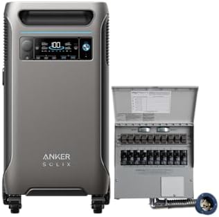 Anker SOLIX F3800 Portable Power Station and Transfer Kit, 3840Wh, 6000W by Anker