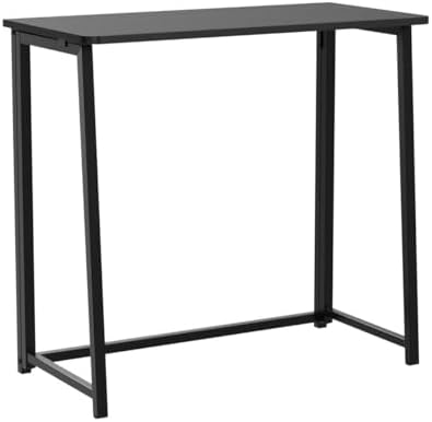 WOHOMO Folding Desk, 31.5" Foldable Computer Table for Small Spaces, Black - Image 5