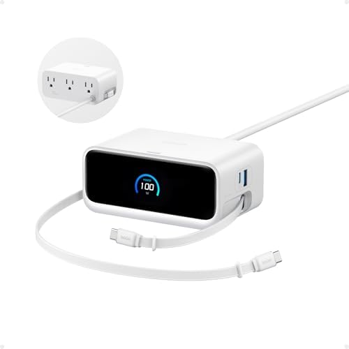 Anker Nano Charging Station, 100W 7-in-1 Power Strip, Retractable Charger by Anker