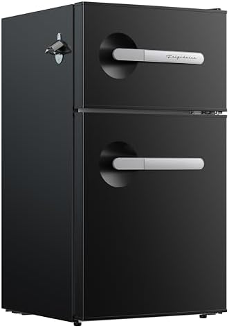Frigidaire, 3.1 Cu. Ft. 2 Door Retro Series Compact Refrigerator, Built-In Side Bottle Opener, Onyx by Unknown