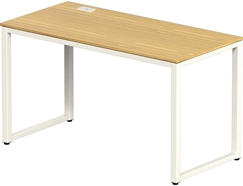 SHW 48-Inch Commercial-Grade Office Computer Desk, Oak - Image 4