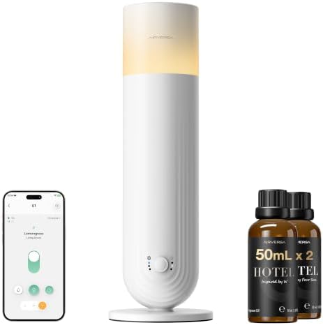 Airversa U1 Smart Hotel Waterless Diffuser with 100mL Oils Kit, White by Airversa