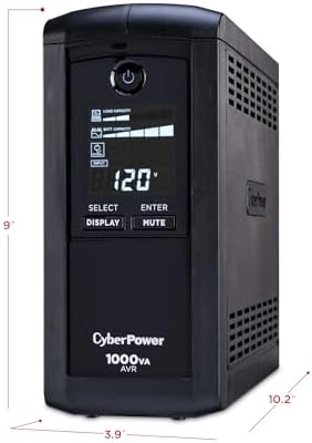 CyberPower CP1000AVRLCD Intelligent LCD UPS Battery Backup - Image 4
