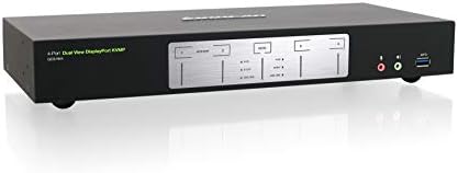 IOGEAR 4-Port Dual View DisplayPort KVMP Switch - 4K 60Hz - 2 DisplayPort In Per Channel - 2-Port USB 3.1 Hub 5Gbps - Keyboard Mouse Input - 7.1 HD Audio - Front Panel Selector - TAA Mac/Win - GCS1944 - Image 2