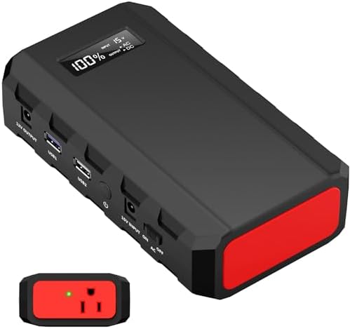 Portable Power Station with AC Outlet 120V, 24000mAh Laptop Charger Bank by POWKEY