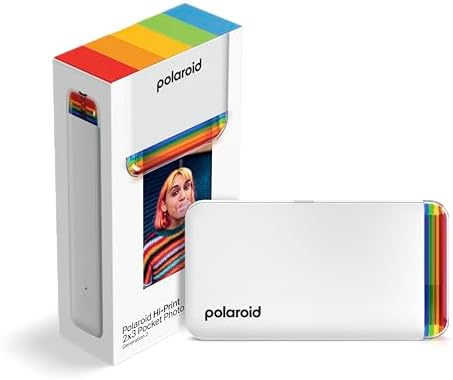 Polaroid Hi-Print - 2nd Generation Bluetooth Connected 2x3 Pocket Photo Dye-Sub Printer - White Printer Only (9128) by Polaroid