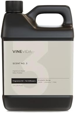 VINEVIDA [32 Fl Oz] Baby Powder Fragrance Oil for Cold Air Diffusers, Essential Oils for Diffuser Oil Refill & Air Freshener Room Spray by VINEVIDA
