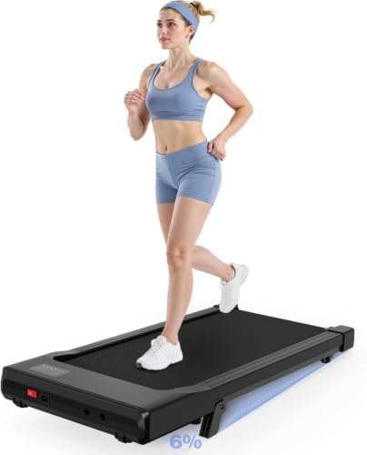 MJWW Walking Pad, Auto Incline, 3.0HP, 300lb, Under-Desk, Remote LED by MJWW