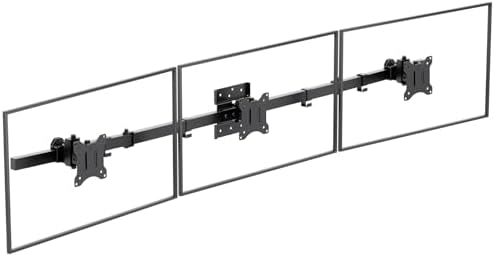 WALI Triple Monitor Wall Mount for 17 to 32 inch Screens, up to 15.4lbs by WALI