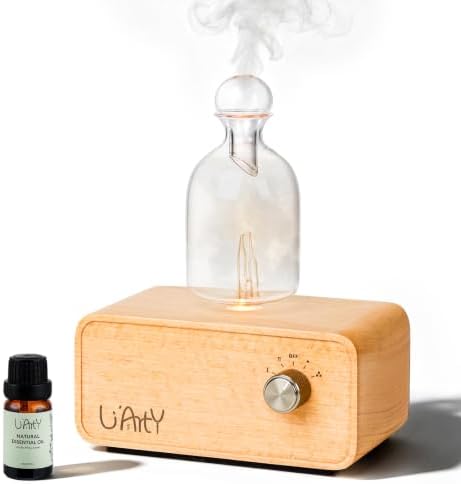 Glass Waterless Essential Oil Diffuser Upgraded, Nebulizing diffusers by LIARTY