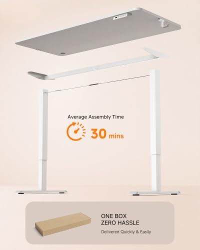 Standing Desk, 55 × 24 Inches Electric Height Adjustable, Home Office - Image 7