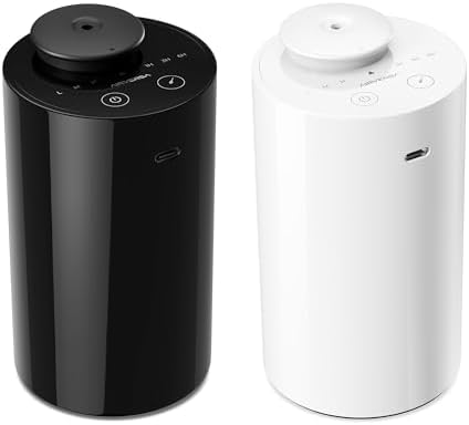 Airversa 2 Pack AN6 Waterless Diffuser for Essential Oil, Black + White by Airversa