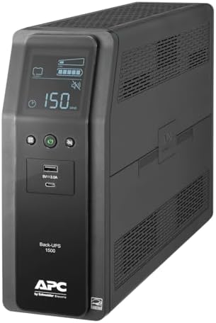 APC 1500VA UPS Battery Backup & Surge Protector, Backup Battery Power Supply with AVR, Dataline Protection, BN1500M2R (Renewed) - Image 2
