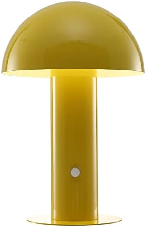 JONATHAN Y Boletus Mushroom Desk Lamp 10.75" Metal LED, Yellow by JONATHANY