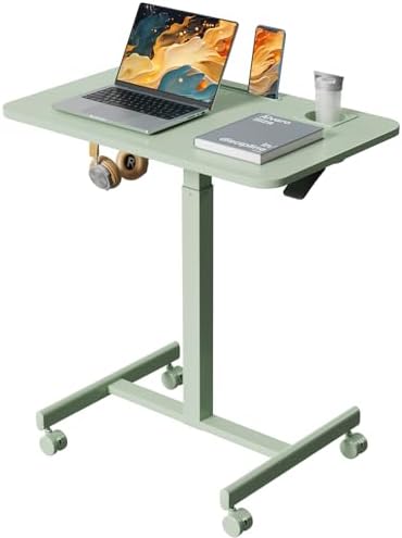 28” Rolling Standing Desk Height Adjustable with 4 Lockable Wheels by LiftSync