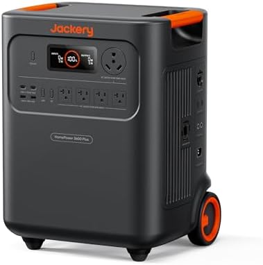 Jackery HomePower 3600 Plus Power Station, 3584Wh, 3600W AC Output by Unknown