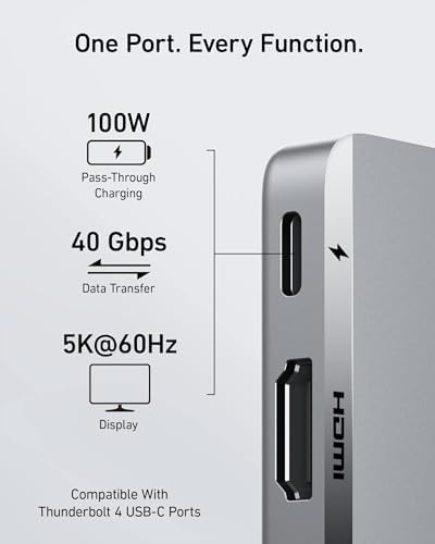 Anker USB-C Hub for MacBook, 7-in-2 Mac Dock with 4K@60Hz HDMI - Image 3