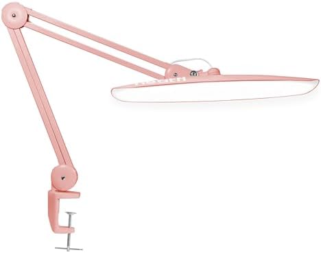 Neatfi XL 2200 Lumens 24W LED Desk Lamp – Shadow-Free Task Lighting | 4-Level Dimming | Home Office & Crafts Use | 20-Inch Wide Head (Rose Gold, Non-CCT with Clamp) by Neatfi