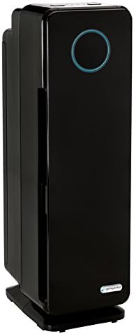 GermGuardian 5-In-1 HEPA Air Purifier for Home, Pet Air Purifier with HEPA Air Filter & UV-C Light, AC4300BPTCA, 743 Sq. Ft., 22'' Tower, Black by GuardianTechnologies