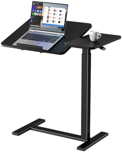 DUMOS Standing Desk with Wheels, Rolling Desk, Laptop Table by DumosLifestyle