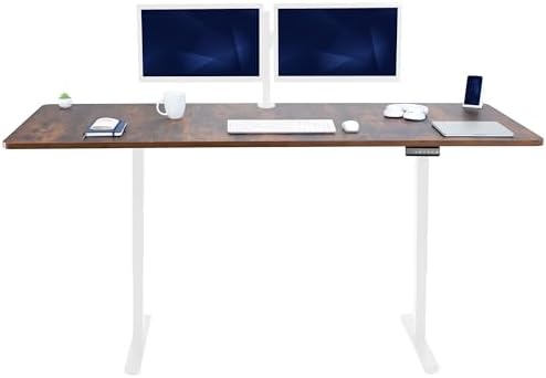 VIVO Rustic Vintage Brown 83 x 30 in Standing Desk, DESK-KIT-E2W84-30N by VIVO