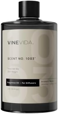 VINEVIDA [32 Fl Oz] Scent NO. 1003 Fragrance Oil for Cold Air Diffusers, Aromatic Notes of Lemon Jasmine Musk, Essential Oils for Diffuser Oil Refill & Air Freshener Room Spray by VINEVIDA
