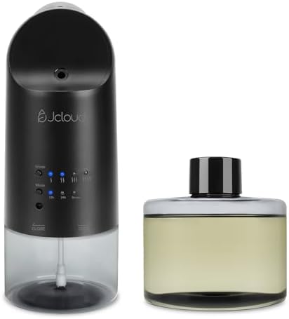 JCLOUD Waterless Plug in Scent Diffuser Starter Kit for Large Room, Black by JCLOUD