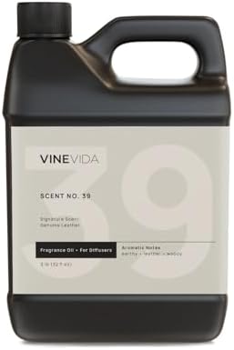 VINEVIDA Genuine Leather Fragrance Oil for Cold Air Diffusers, Essential Oils for Diffuser Oil Refill & Air Freshener Room Spray - 32 Fl Oz by VINEVIDA
