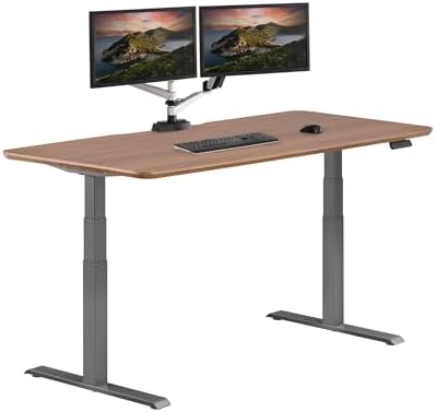 Vari Classic Electric Standing Desk – 72x30 – Walnut/Slate by Unknown