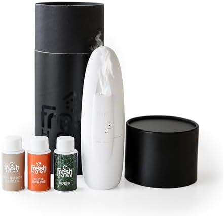 California Fresh Home Plug in Waterless Smart Diffuser – App-Controlled Refillable Wall Diffuser for Home & Office - Up to 3000 Sq FT Coverage - with 3 Diffuser Oils by CaliforniaFreshHome