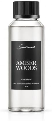 Scentiment Amber Woods Hotel Diffuser Oil -Fragrance Oil -4.06 fl oz(120mL) by Scentiment