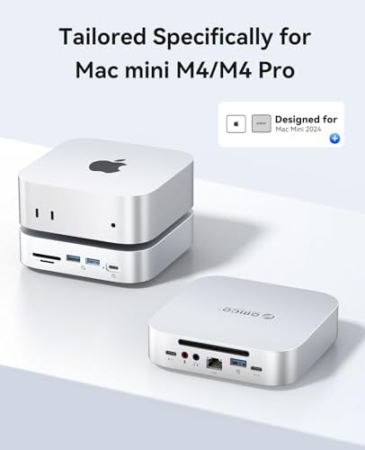 ORICO Mac mini Dock & Stand Compatible with Mac mini M6,M5 Pro,M4/M4 Pro - Image 6