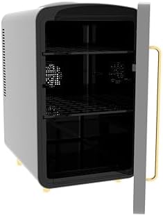 Frigidaire RETRO Mini Personal Fridge Cooler, Countertop, Holds Up to 8 BOTTLES/35 CANS/24QT, Fluted Glass Door Design, Portable for Skincare, Makeup, Car, Office, Bedroom, Dorm Room, or Cabin - Image 4