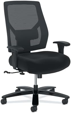 HON Crio Big and Tall Ergonomic Office Chair, Heavy Duty Desk Chair, Black by HON