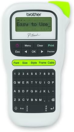 Brother P-Touch, PTH110, Easy Portable Label Maker, Lightweight, QWERTY Keyboard, One-Touch Keys, White (Renewed Premium) by Amazon+Renewed
