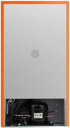 ARCTIC CHEF Mini Refrigerator-Freezer Compartment-Adjustable Thermostat Control-Reversible Doors-Ideal for Dorm, Office, RV, Garage, Apartment-ORANGE, 3.2 CU.FT - Image 6