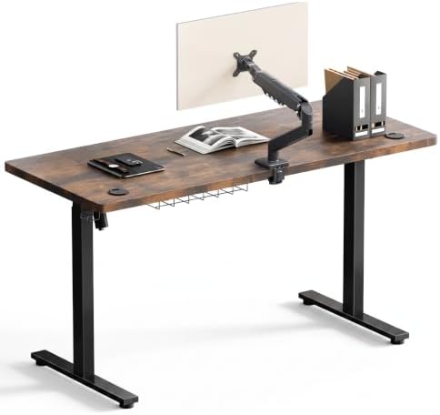 SIAGO 48 x 24 Inch Electric Standing Desk with Single Monitor Stand by SIAGO