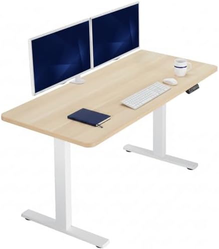 VIVO Light Wood 60 x 24 in Standing Desk, DESK-KIT-1W6C by VIVO