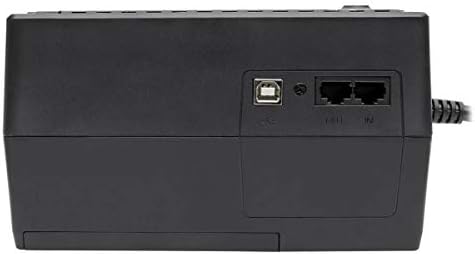 Tripp Lite 650VA UPS Battery Backup Surge Protector Efficient Energy-Star Certified, AVR, 8-Outlet Uninterruptible Power Supply, Dataline Protection, 3-Year Warranty & $100,000 Insurance (ECO650UPSM) - Image 3