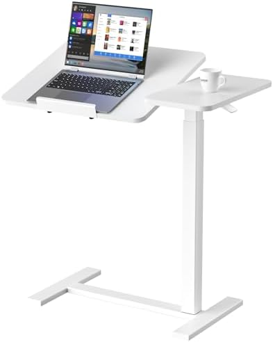 DUMOS Standing Desk with Wheels, Rolling Desk, Laptop Table by DumosLifestyle