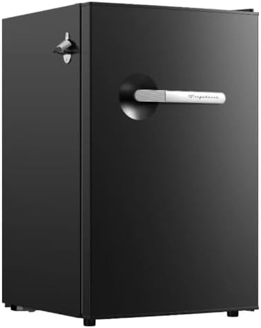 Frigidaire, 4.5 Cu. Ft. Retro Series Compact Refrigerator, Built-In Side Bottle Opener, Onyx by Unknown