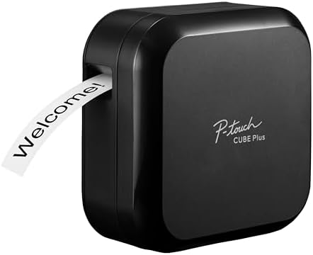 Brother P-touch CUBE Plus PT-P710BT Versatile Label Maker with Bluetooth Wireless Technology (Renewed Premium) by Unknown