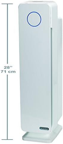 GermGuardian Air Purifier for Home with HEPA Pure Filter, for Wildfire Smoke, Pet Dander, Pollen, Odors, Large Rooms Up To 870 Sq. Ft., Removes 99.97% Pollutants, UV-C Light, 28", AC5350W, White - Image 2