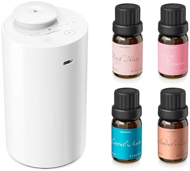 Airversa AN6 Waterless Essential Oil Diffuser Starter Kit, White by Airversa